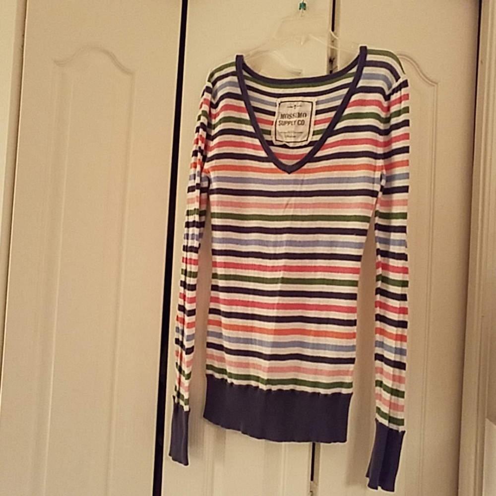 Mossimo Supply Co. Multicolored Striped Shirt
